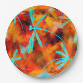 ドラゴンフライ砂漠フリット ペーパープレート (正面)