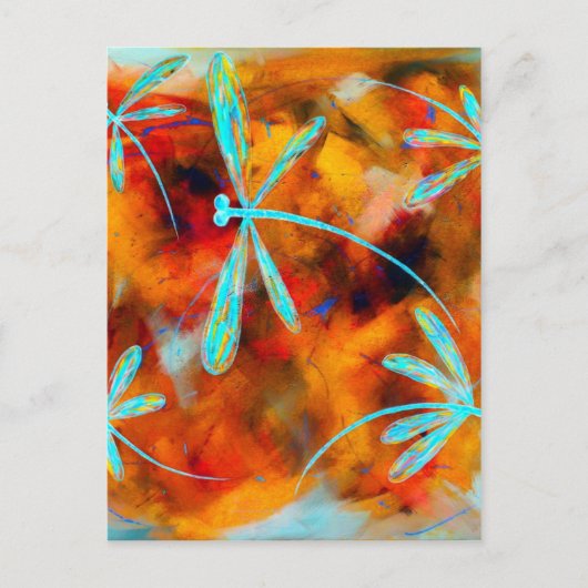 ドラゴンフライ砂漠フリット ポストカード (正面)