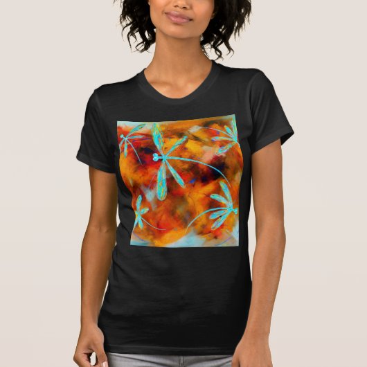ドラゴンフライ砂漠フリット Tシャツ (正面)