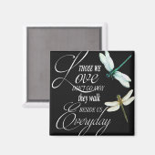 ドラゴンフライ磁石私たちが愛する彼らは行かない遠くに マグネット (正面/裏面)