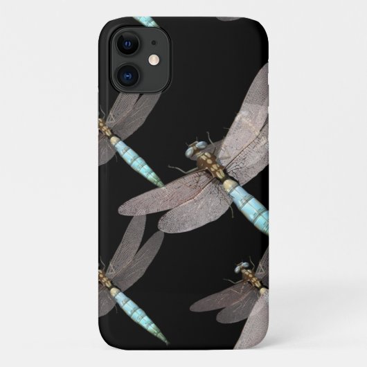 ドラゴンフライ空軍オンブラックデザイン Case-Mate iPhoneケース (裏面)