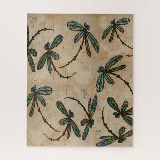 ドラゴンフライ素朴クリーム ジグソーパズル (縦)