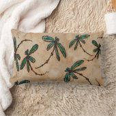 ドラゴンフライ素朴クリーム ランバークッション (ブランケット)