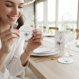 ドラゴンフライ結婚式は日付シールを保存 ペーパーコースター