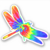ドラゴンフライ絞り染めレインボー シール (正面)