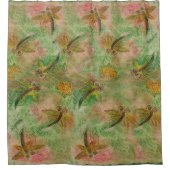 ドラゴンフライ綿菓子シャワーカーテン シャワーカーテン (正面)