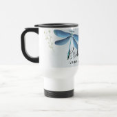 ドラゴンフライ花嫁ブライダルパーティ パーソナライズされた トラベルマグ (左)