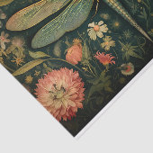 ドラゴンフライ花模様6デコページ紙 薄葉紙 (詳細)