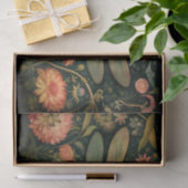 ドラゴンフライ花模様6デコページ紙 薄葉紙 (ギフト)