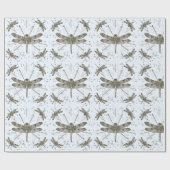 ドラゴンフライ装飾模様 ラッピングペーパー (フラット)