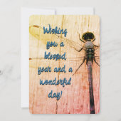 ドラゴンフライ誕生日カード！ 招待状 (正面)