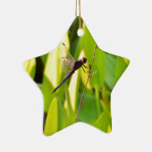 ドラゴンフライ青と黒の芝生。 セラミックオーナメント (右)