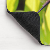 ドラゴンフライ青と黒の芝生。 マウスパッド (コーナー)