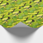 ドラゴンフライ青と黒の芝生。 ラッピングペーパー (角)