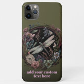 ドラゴンフライ飛んでいるワイルドフラワーコテージコカスタムーレ Case-Mate iPhoneケース (裏面)