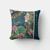 ドラゴンフライ16インチの間で夢を見 クッション (正面)