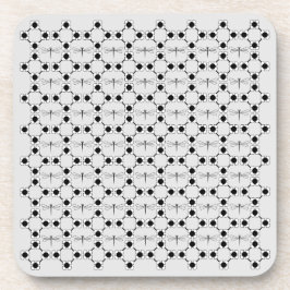 ドラゴンフライ – グレー懸命プラスチックのコースター – 6のセット コースター