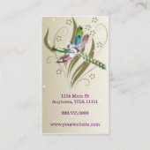 ドラゴンフライ・グロー・ビジネス・カード 名刺 (裏面)