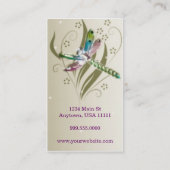 ドラゴンフライ・グロー・ビジネス・カード 名刺 (裏面)