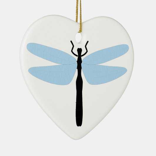 ドラゴンフライ – ハートオーナメント セラミックオーナメント (右)