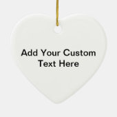 ドラゴンフライ – ハートオーナメント セラミックオーナメント (裏面)