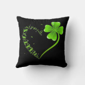 ドラゴンフライ・ハート・アイリッシュ・シャムロック・ハート・クローバー・スト クッション (裏面)