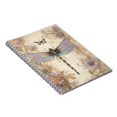 ドラゴンフライ&バタフライと美しいジャンクジャーナル ノートブック (右側)