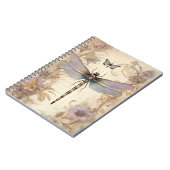 ドラゴンフライ&バタフライと美しいジャンクジャーナル ノートブック (左側)