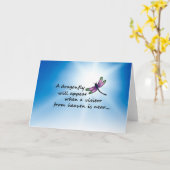 ドラゴンフライ、ビジターからの天国 カード (黄色い花)