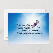 ドラゴンフライ、ビジターからの天国 ポストカード (正面/裏面)