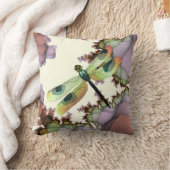 ドラゴンフライ&フラクタル枕 クッション (ブランケット)