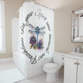 ドラゴンフライ – 新しい可能性の精神 シャワーカーテン (インサイチュ)