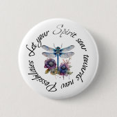 ドラゴンフライ – 新しい可能性の精神 缶バッジ (正面)