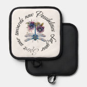 ドラゴンフライ – 新しい可能性の精神 鍋敷き (正面/裏面)