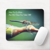 ドラゴンフライCoパイロットユーモアのある自然 マウスパッド (マウス)