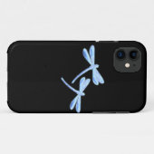 ドラゴンフライiPhoneケース - アイスブルーグロー Case-Mate iPhoneケース (裏面(横))