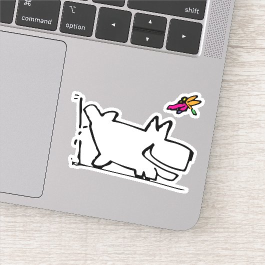 ドラゴンフライPドードル楽しむでドギー シール (詳細)