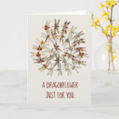 ドラゴンフラワーグリーティングカード カード (黄色い花)
