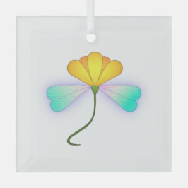 ドラゴンフラワー ガラスオーナメント