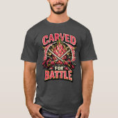 ドラゴンフルーツの決闘士 - 戦いのために彫られた Tシャツ (正面)