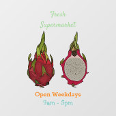 ドラゴンフルーツアニメイラストレーション ウィンドウサイン (シート)