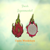 ドラゴンフルーツアニメイラストレーション ウィンドウサイン (シート3)