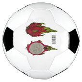 ドラゴンフルーツアニメイラストレーション サッカーボール (回転)