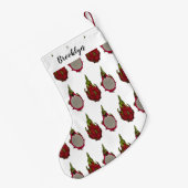 ドラゴンフルーツアニメイラストレーション スモールクリスマスストッキング (裏面 (吊り時))