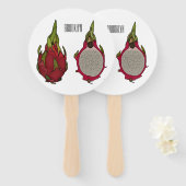 ドラゴンフルーツアニメイラストレーション ハンドファン (正面&裏面)