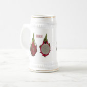 ドラゴンフルーツアニメイラストレーション ビールジョッキ (正面左)