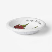 ドラゴンフルーツアニメイラストレーション ペーパーボウル (傾斜あり)