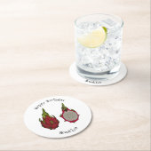 ドラゴンフルーツアニメイラストレーション ラウンドペーパーコースター (インサイチュ)