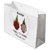 ドラゴンフルーツアニメイラストレーション ラージペーパーバッグ (裏面アングル)