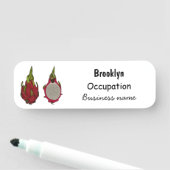 ドラゴンフルーツアニメイラストレーション 名札 (インサイチュ)